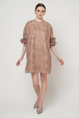Raelyn Tunic Top Nude Brown