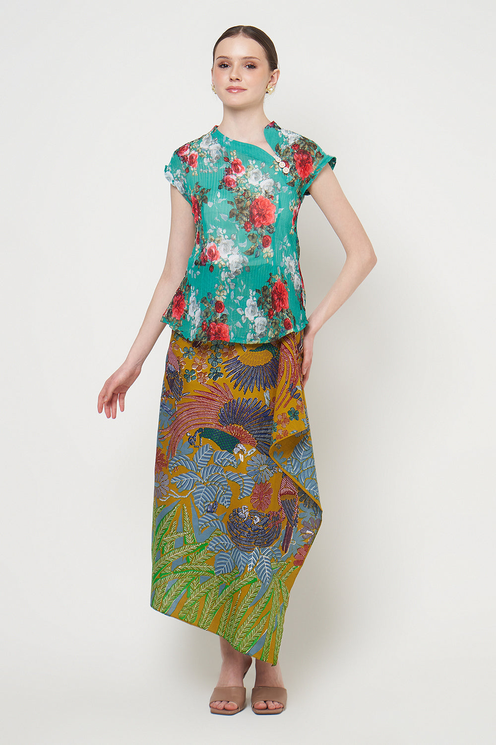 Maramis Set in Floral Green