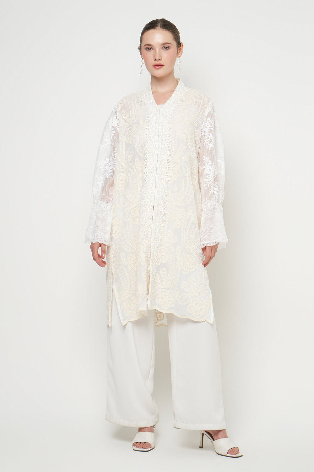 Gandini Tunic Top in Broken White