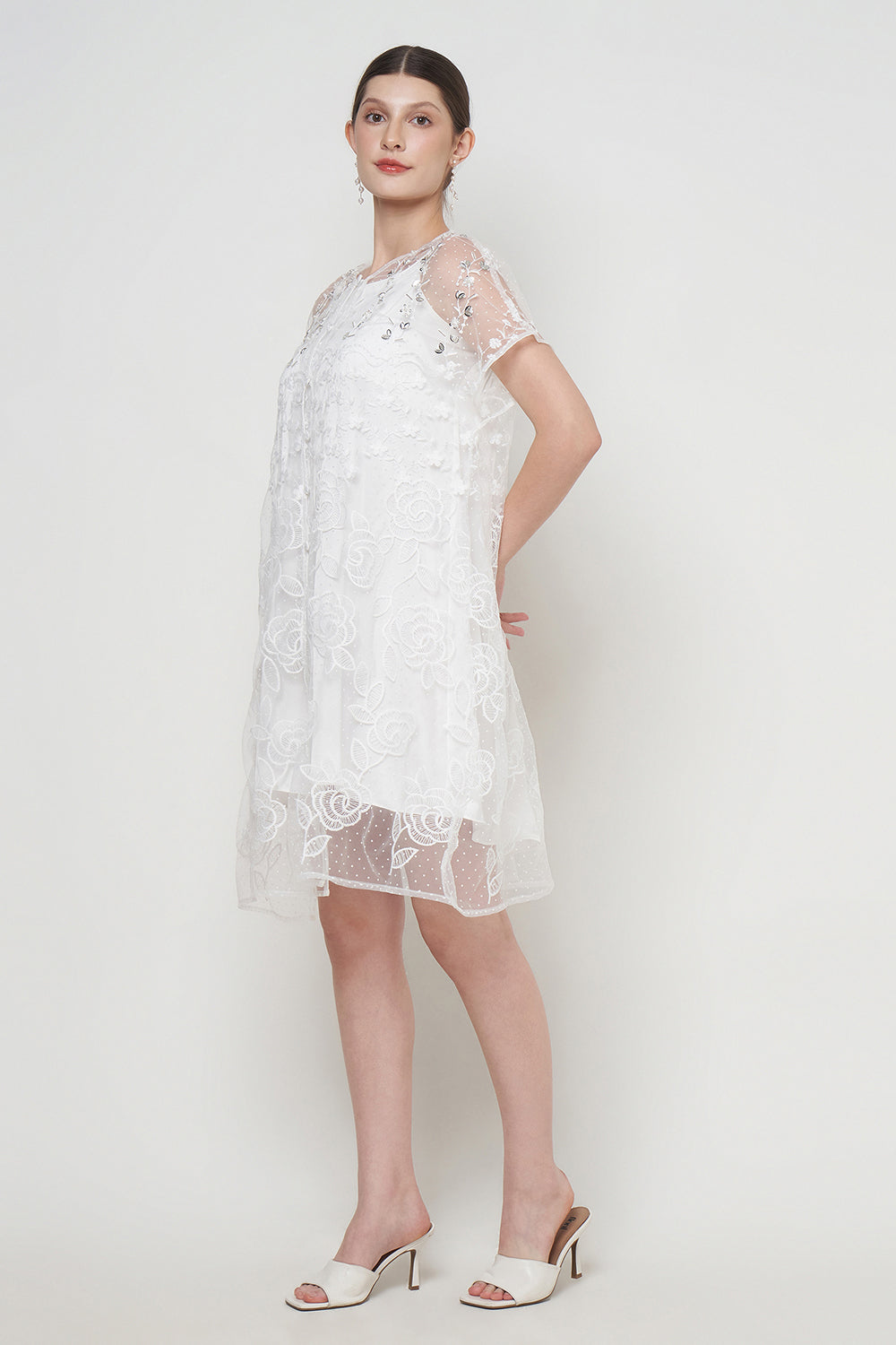 Lisha Dress in White
