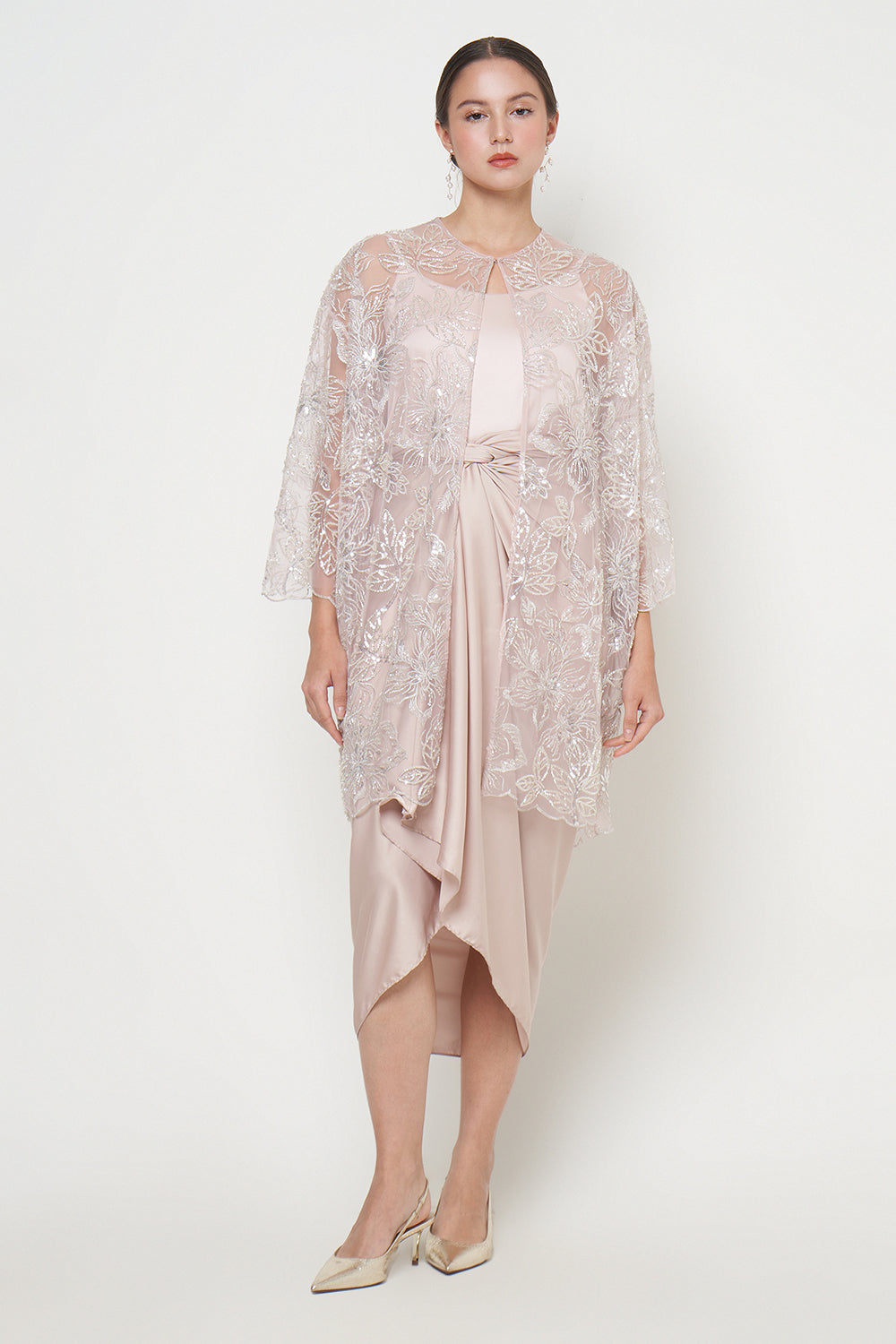 Pranika Outer Top in Baby Pink