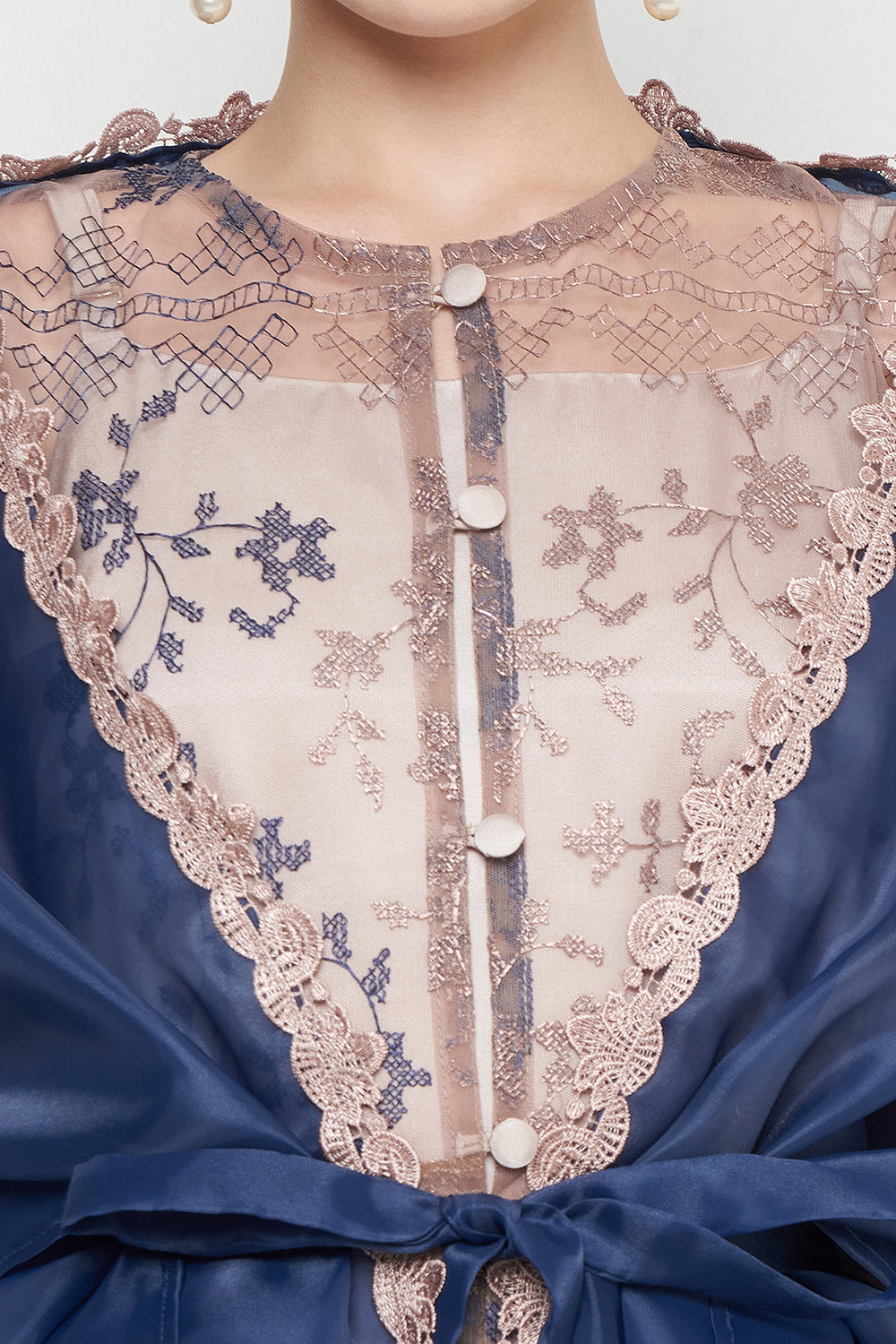 Jameela Dress in Navy