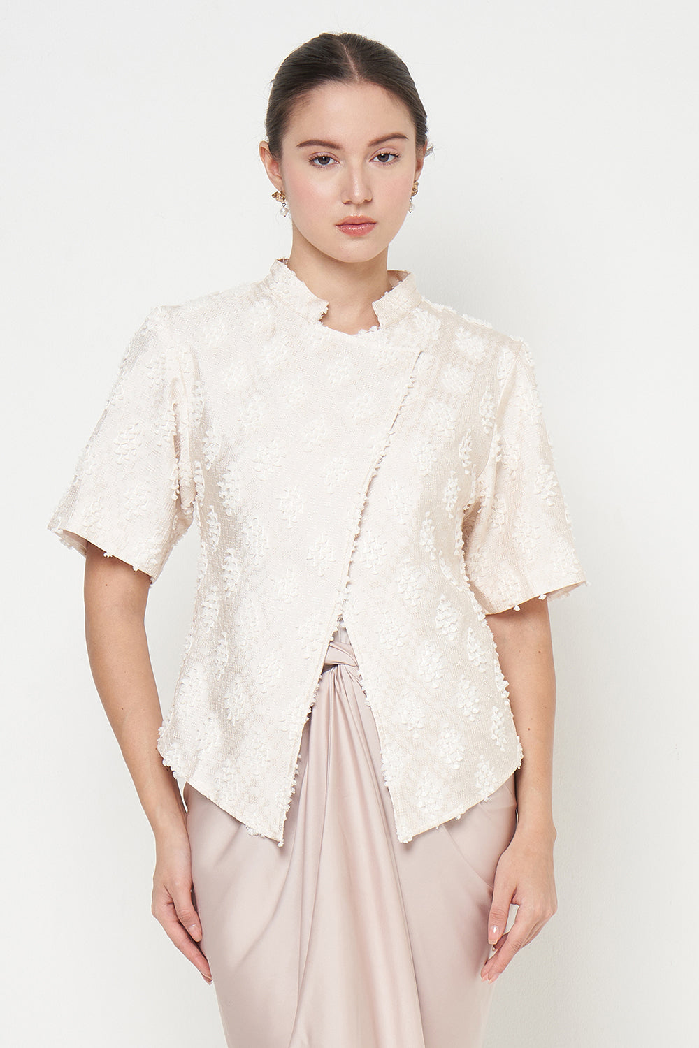 Lantari Kebaya Top in Light Cream