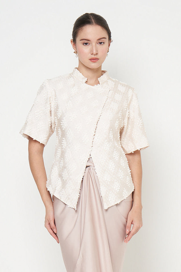 Lantari Kebaya Top in Light Cream