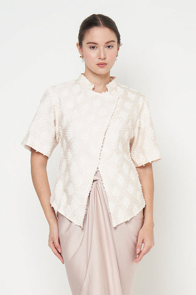 Lantari Kebaya Top in Light Cream