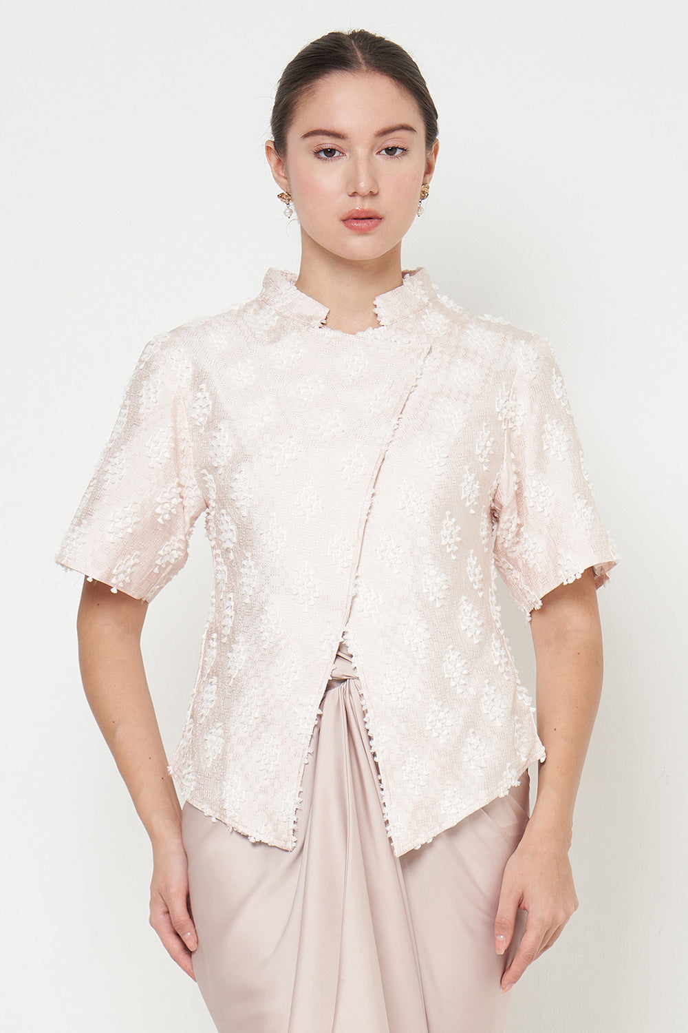 Lantari Kebaya Top in Nude