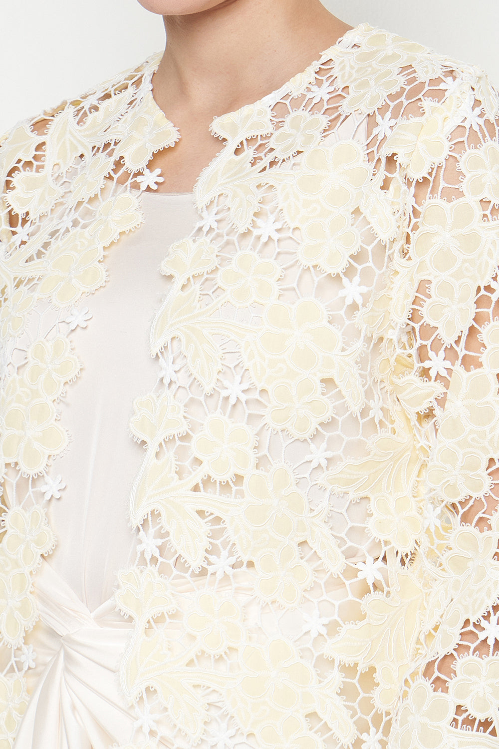 Terry Outer Top in Butter Yellow