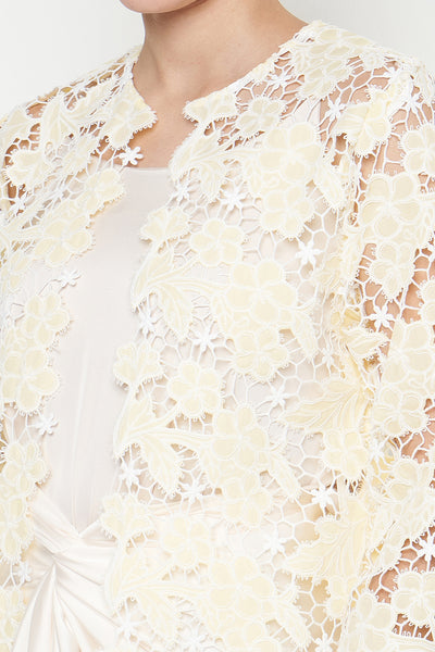 Terry Outer Top in Butter Yellow