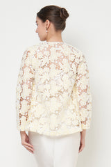 Terry Outer Top in Butter Yellow