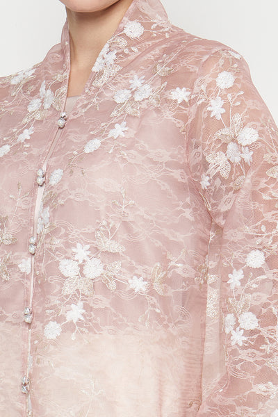 Rehana Kebaya Top in Blush Pink