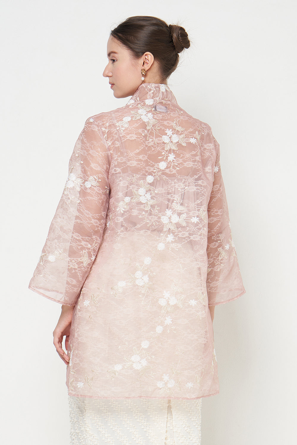 Rehana Kebaya Top in Blush Pink