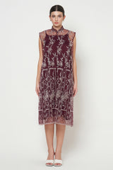 Mayleen Dress in Maroon