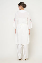 Mekar Tunic Top in Ethernal White