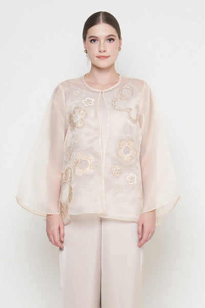 Aubree Blouse in Nude