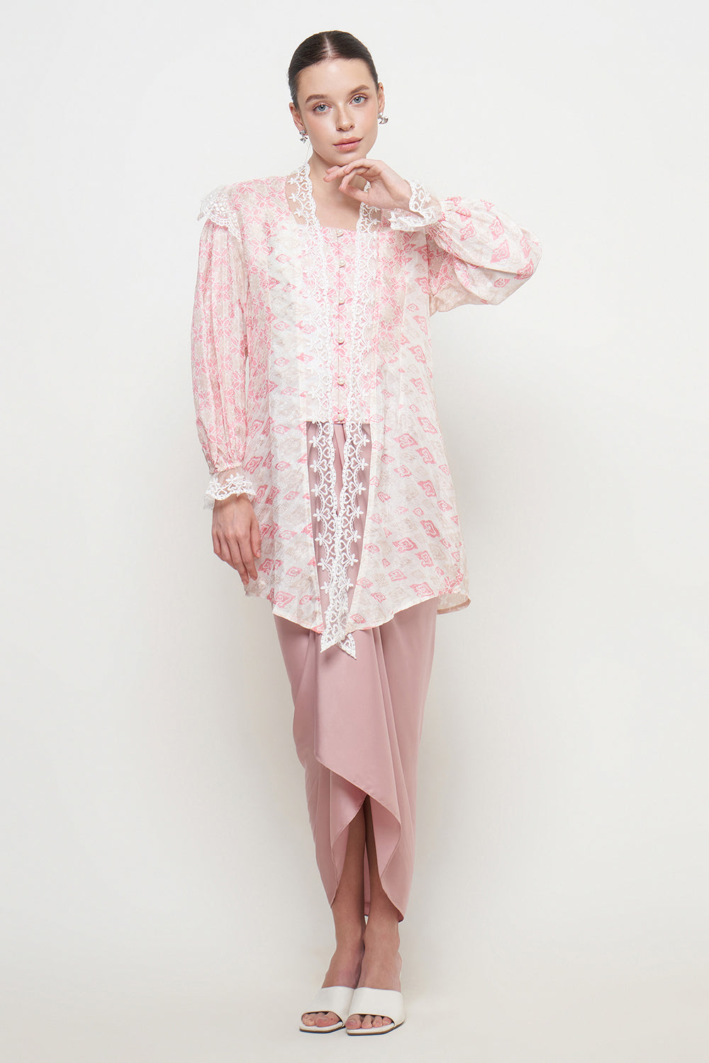 Hansara Top in Dusty Pink