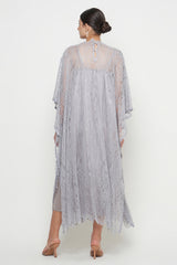 Adara Kaftan Dress in Mystic Gray