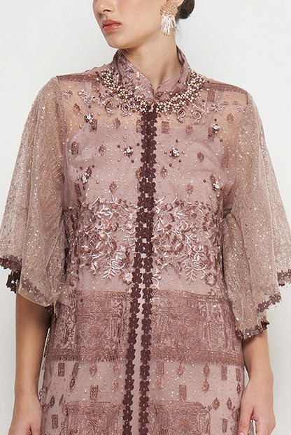 Inaya Dress in Mahogany