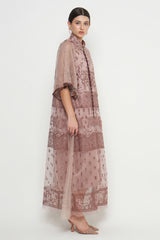 Inaya Dress in Mahogany