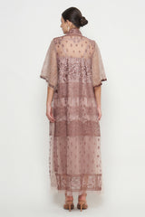 Inaya Dress in Mahogany