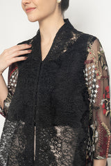 Esme Outer Top in Black Floral