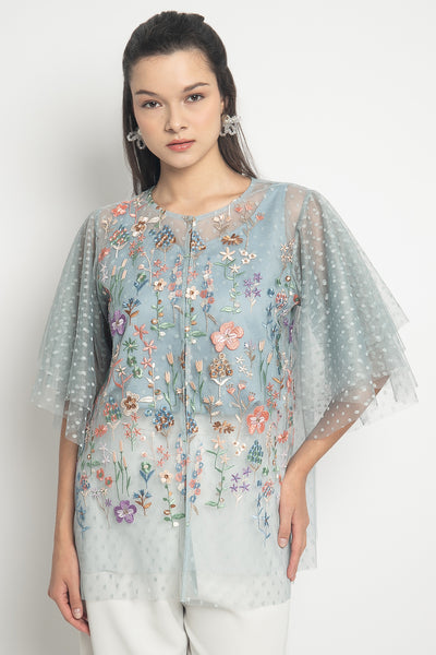 Linnea Outer in Blue Floral