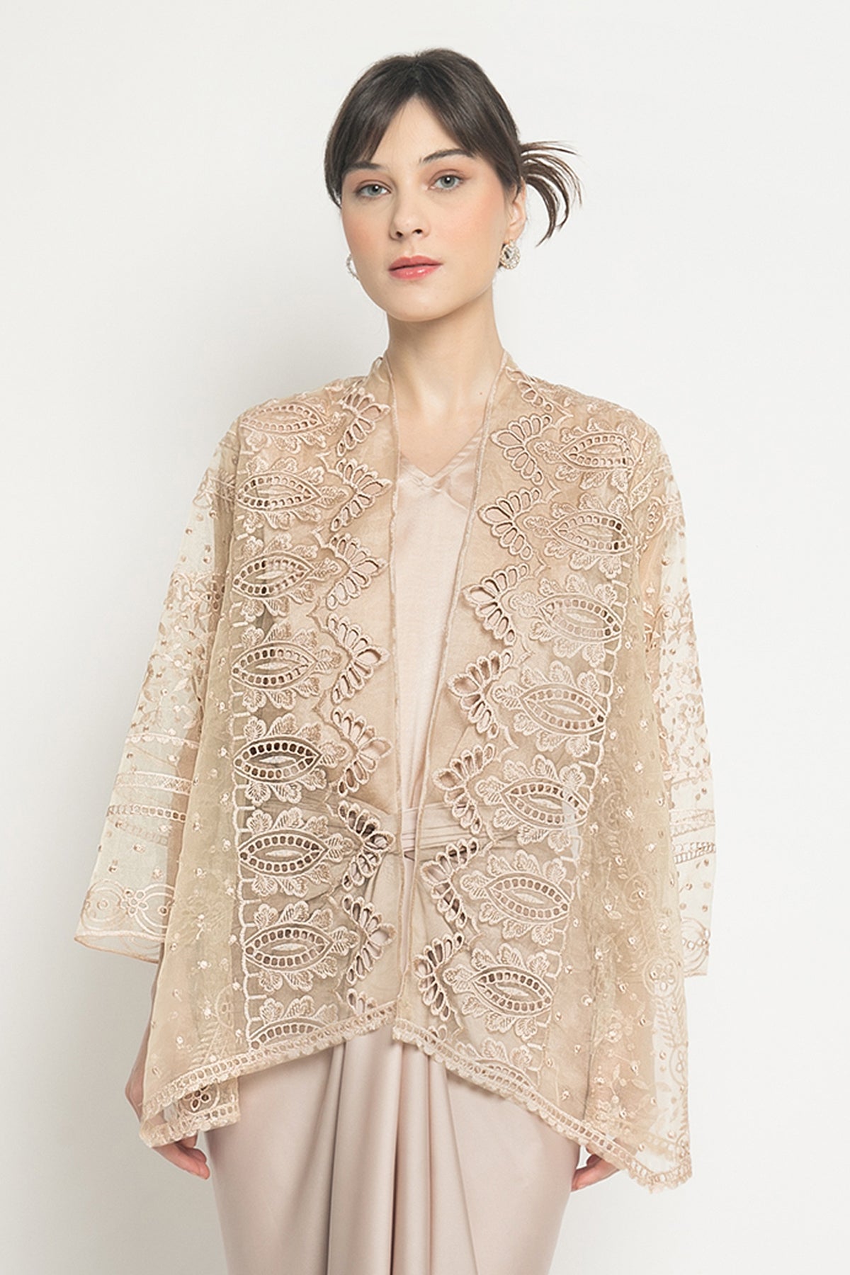 Rosemary Outer in Nude Gold