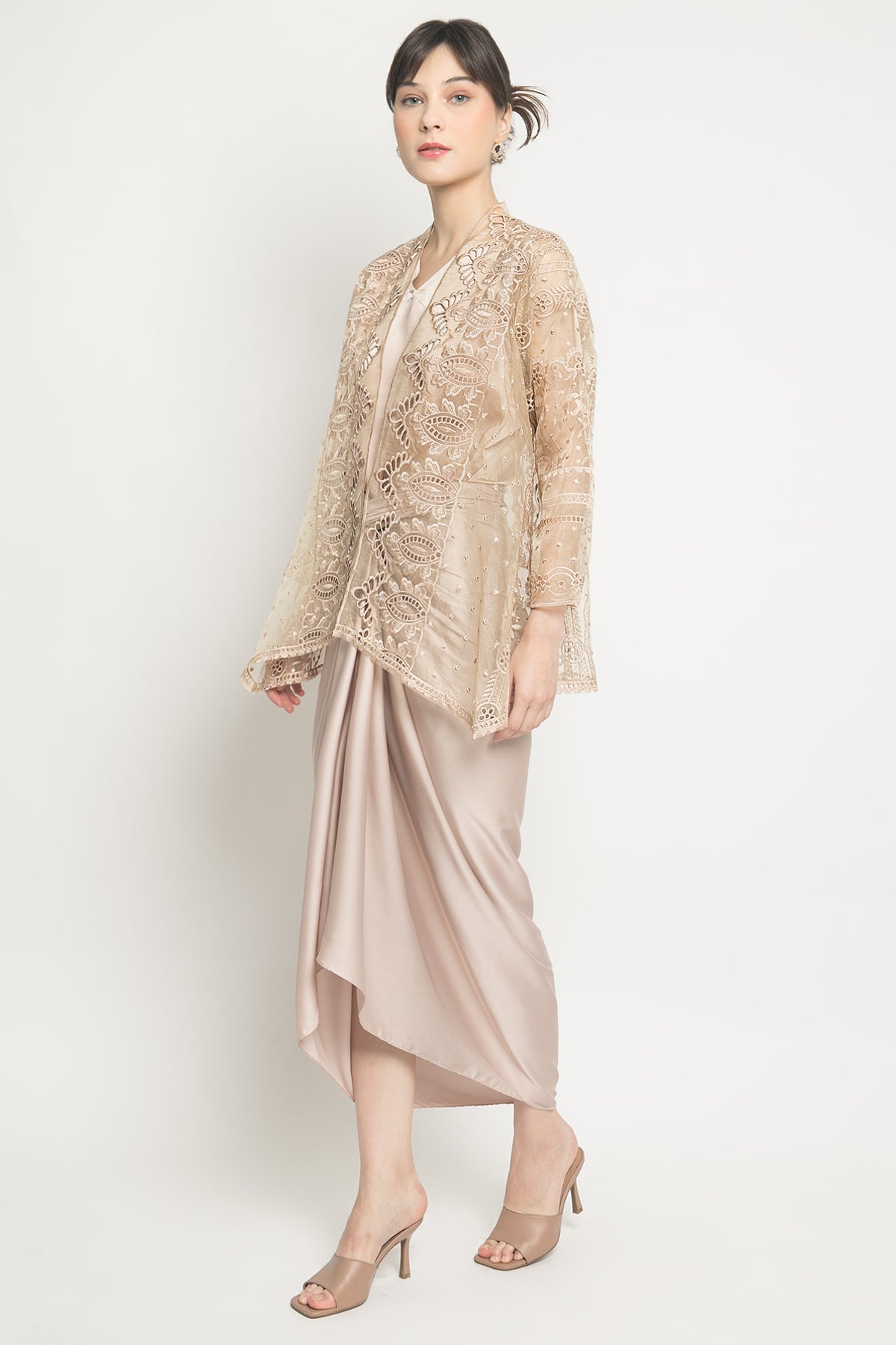 Rosemary Outer in Nude Gold