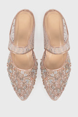 Cattleya Shoes in Rose Gold
