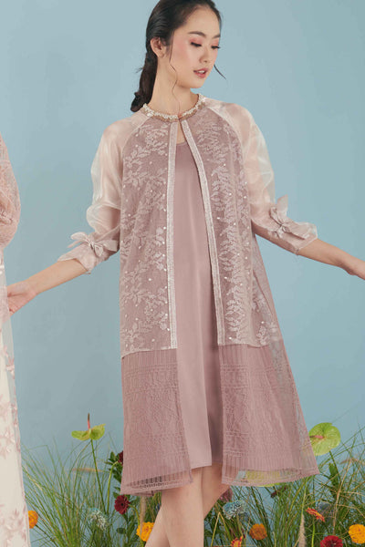 Pippa Outer Dress in Mauve