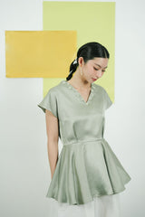 Siena Top in Sage Green