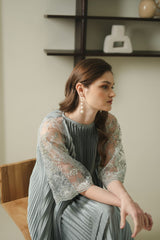 Lyanna Dress in Greyish Green