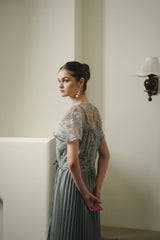 Vera Dress in Greyish Green