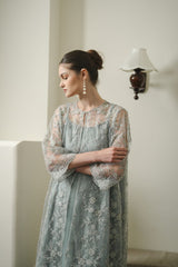 Ruella Dress in Greyish Green