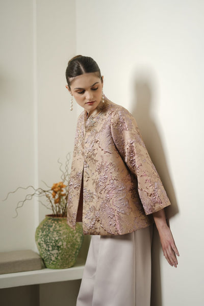 Leona Outer Top in Bronze Lilac
