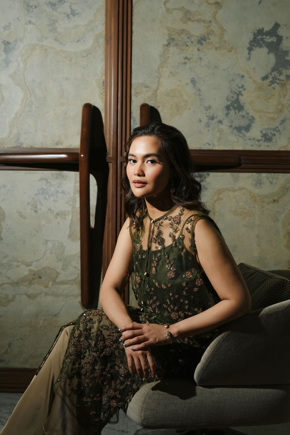 Wynona Dress in Olive