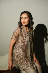 Risha Top in Taupe