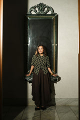 Lantari Kebaya Top in Emerald Green