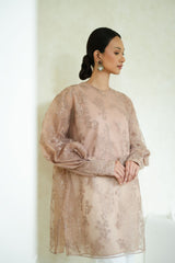 Raelyn Tunic Top Nude Brown