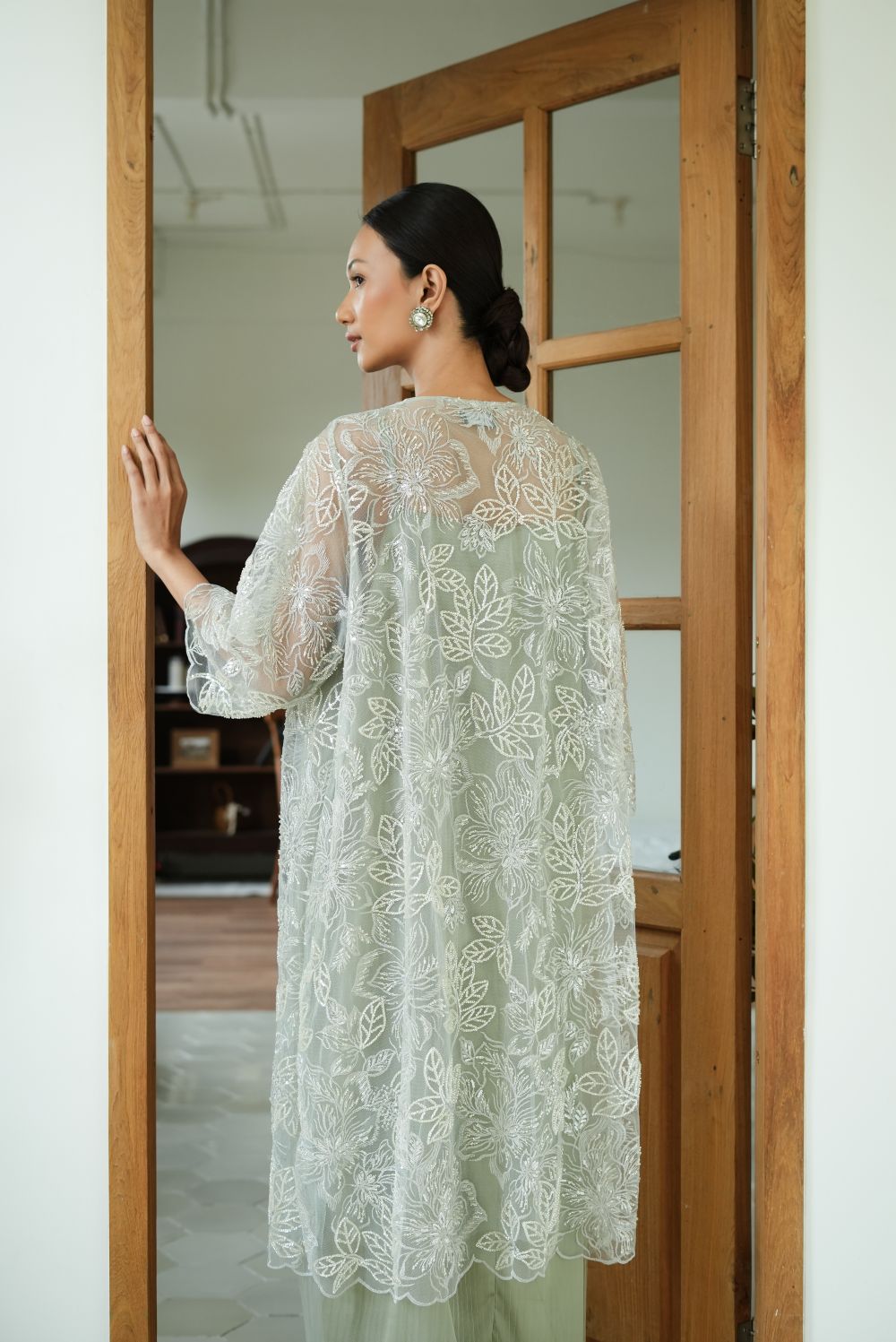 Aarunya Dress in Sage