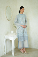 Aruna Lace Dress in Sky Blue