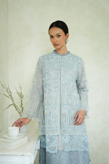 Aruna Lace Dress in Sky Blue