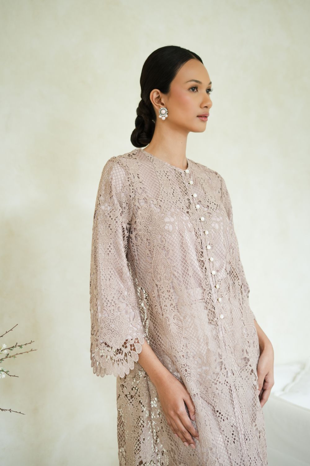 Lune Long Outer Top in Mocca