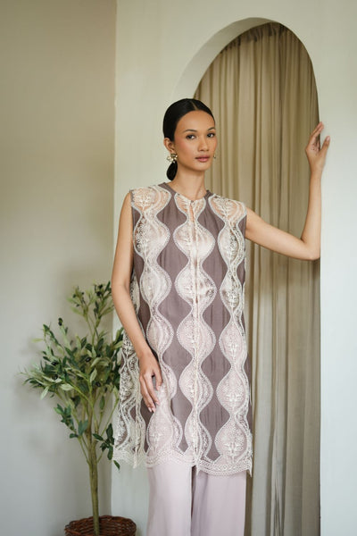 Paulina Outer Top in Choco