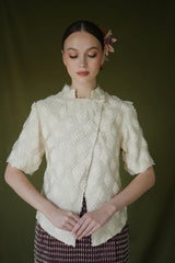 Lantari Kebaya Top in Light Cream