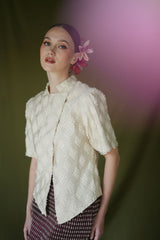 Lantari Kebaya Top in Light Cream