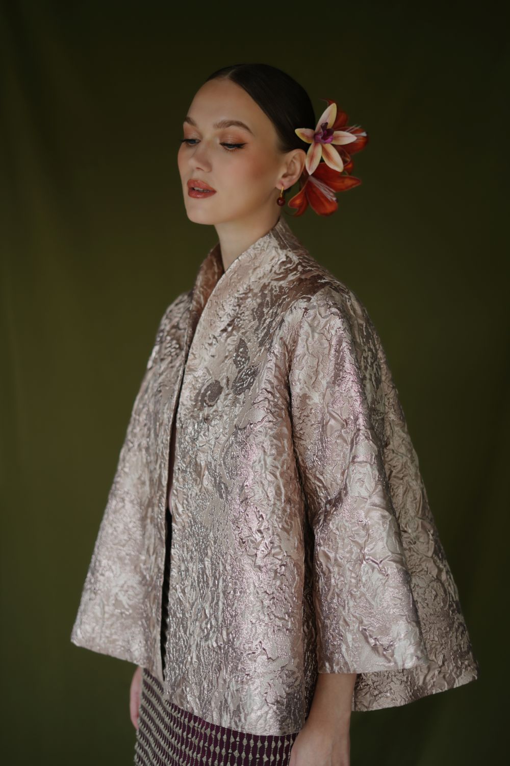 Leona Outer Top in Rosegold