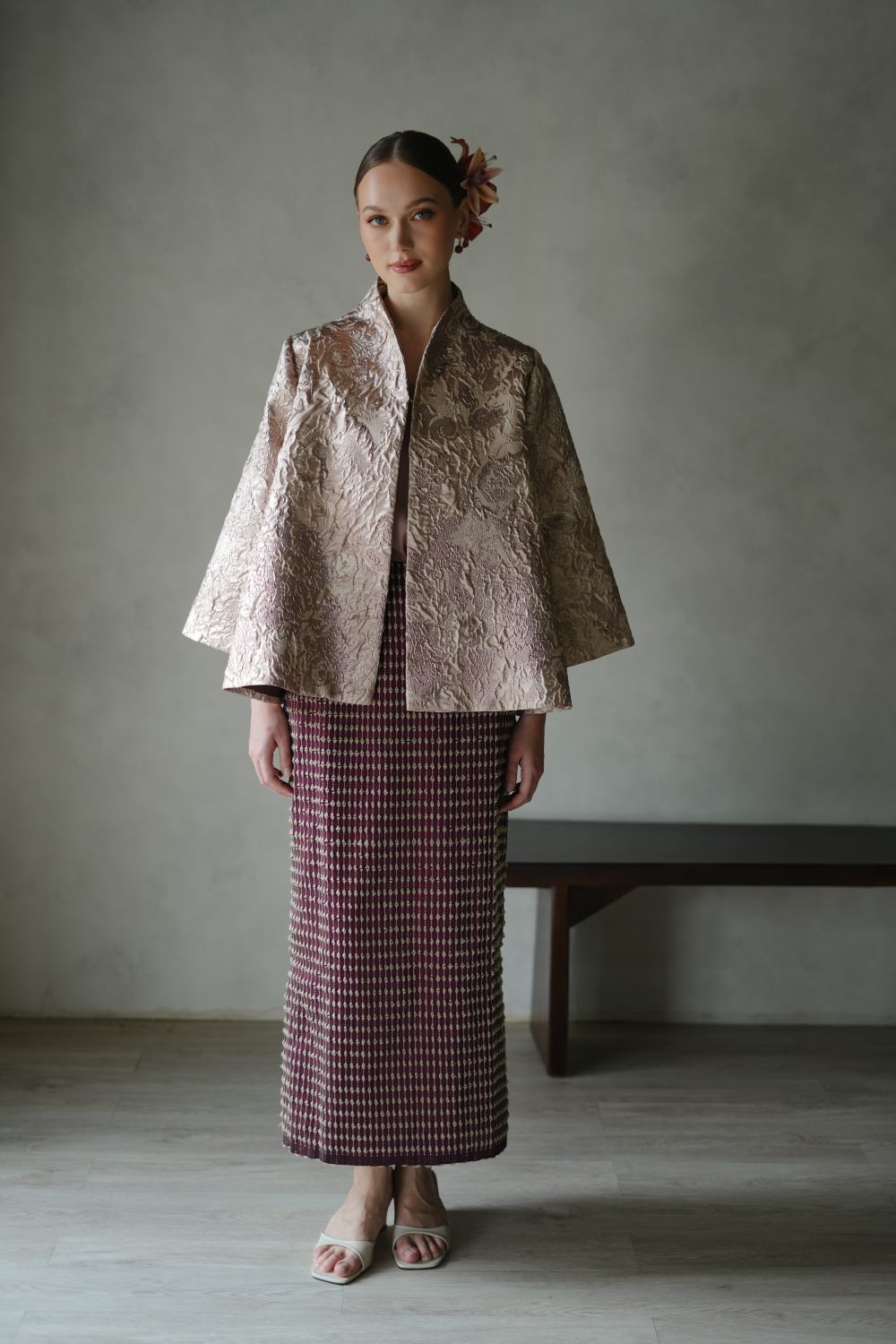 Leona Outer Top in Rosegold