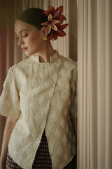 Lantari Kebaya Top in Light Cream
