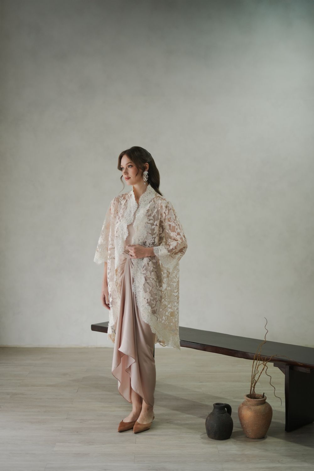 Lalika Outer Top in Ivory Pink