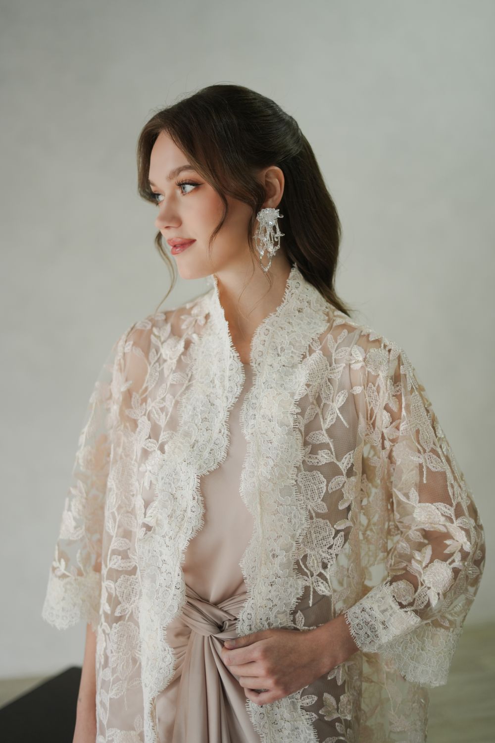 Lalika Outer Top in Ivory Pink